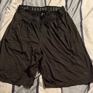 Leg3nd Black Men's Shorts